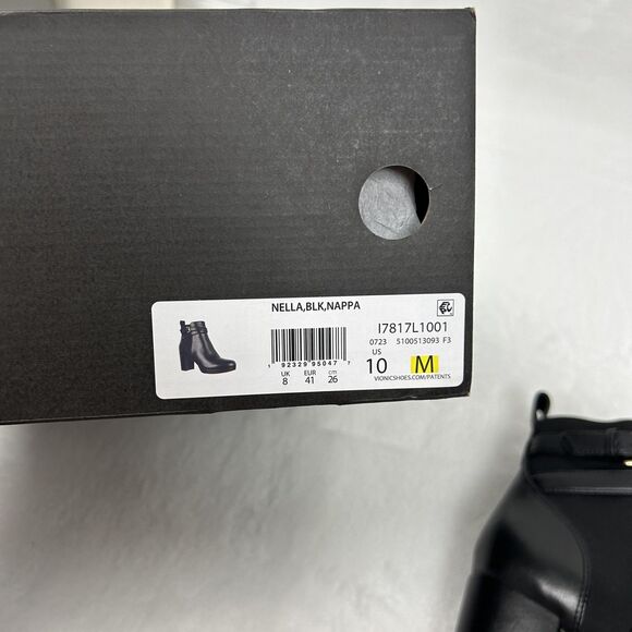 Vionic Boots Womens Size 10 Black Nella Ankle Block Heel Side Zip I7817L1001 - Picture 13 of 14
